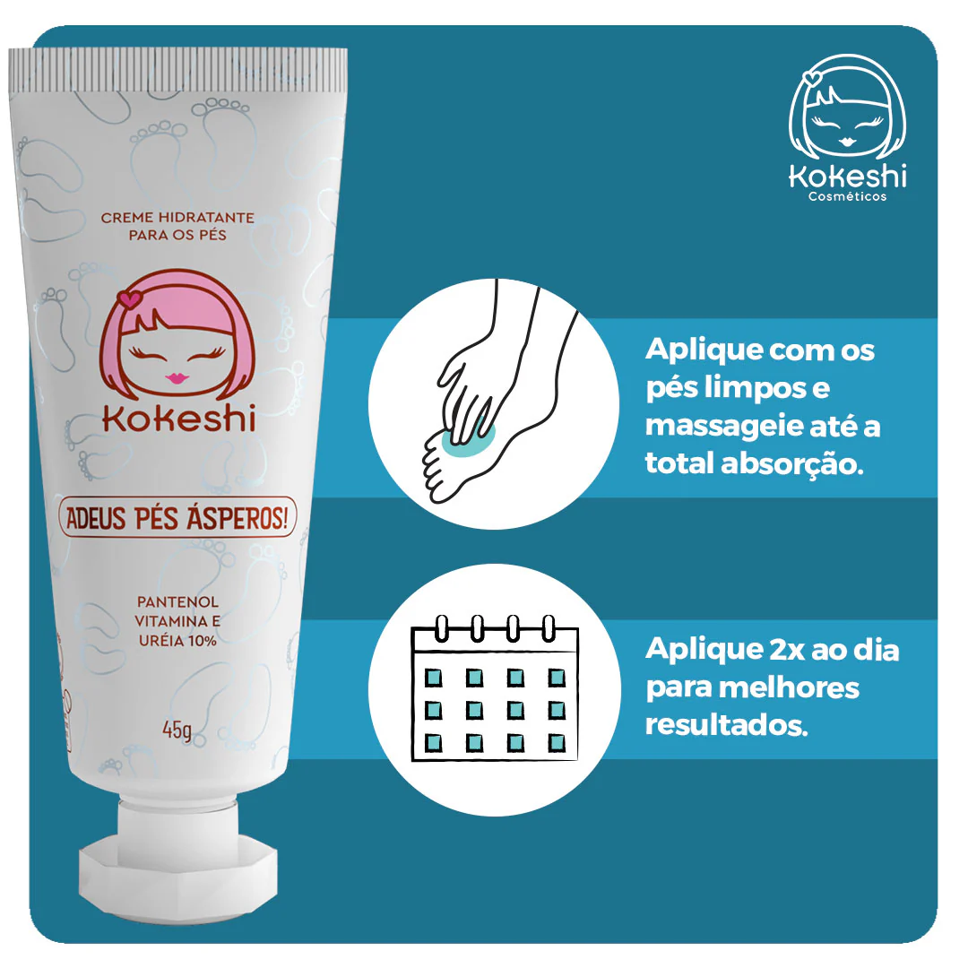 Creme Hidratante para os Pés Kokeshi - Adeus pés ásperos - Image 4